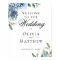Elegant Dusty Blue Botanical Wedding Welcome