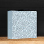 Elegant Dusty Blue French Country Botanical Photo<br><div class="desc">This simple yet elegant photo binder features a hand-drawn botanical pattern in dusty blue and white. The spine has classic typography to make each binder easy to read and identify. It makes a wonderful gift for any new parent for photos or use it for a baby book... just add clear...</div>