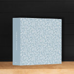 Elegant Dusty Blue French Country Botanical Photo 3 Ring Binder<br><div class="desc">This simple yet elegant photo binder features a hand-drawn botanical pattern in dusty blue and white. The spine has classic typography to make each binder easy to read and identify. It makes a wonderful gift for any new parent for photos or use it for a baby book... just add clear...</div>