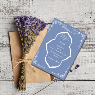 ELEGANT dusty blue ISLAMIC WEDDING Invitation