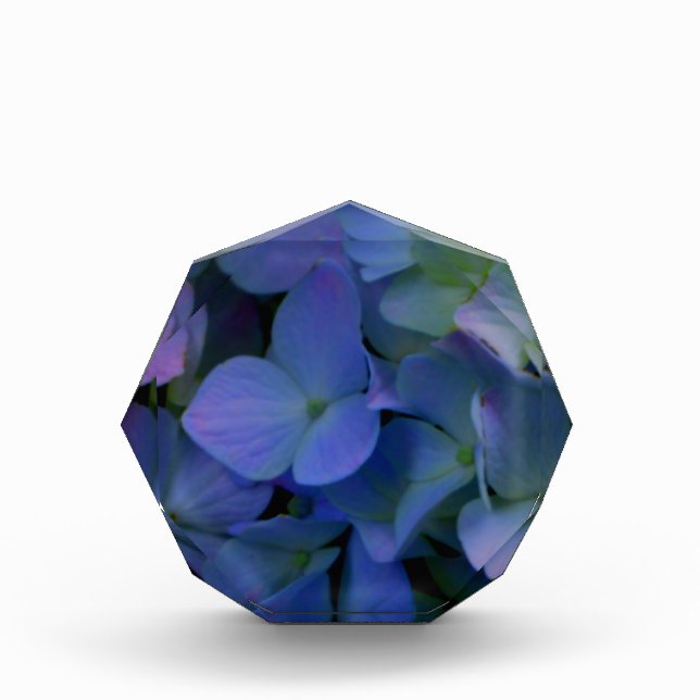 Elegant dusty blue purple floral award (Front)