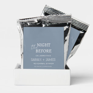 Elegant Dusty Blue Rehearsal Dinner Wedding Party  Coffee Drink Mix