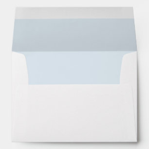 Elegant Dusty Blue Return Address  Envelope