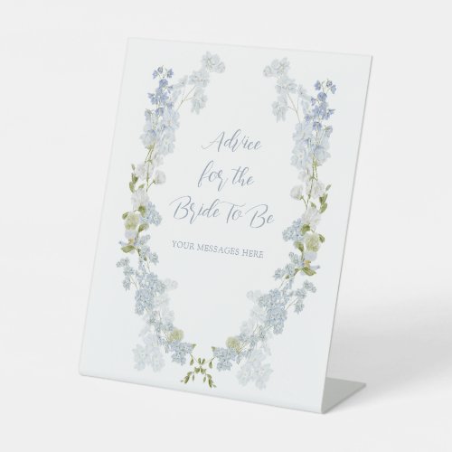 Elegant Dusty Blue Shower Advice To The Bride