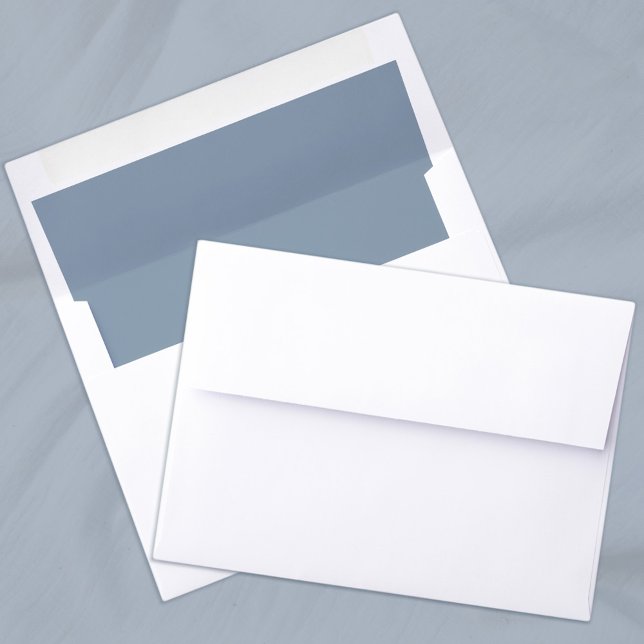 Elegant Dusty Blue Wedding Chic Modern Wedding Envelope Liner (Elegant Dusty Blue Wedding Chic Modern Wedding Envelope Liner)