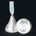 Elegant Dusty blue wedding Hershey®'s Kisses®<br><div class="desc">Elegant Dusty blue wedding Hershey®'s Kisses® 
Matching items available.</div>