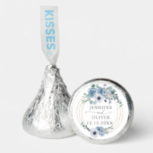 Elegant Dusty blue wedding Hershey®'s Kisses®