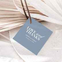 Elegant Dusty Blue | Wedding Thank You