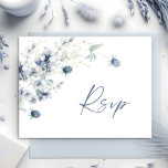 Elegant Dusty Blue Winter Foliage Watercolor RSVP Postcard<br><div class="desc">Create your own Response Card with this "Elegant Dusty Blue Winter Foliage Watercolor RSVP Postcard" template to match your wedding style,  colors and theme.
If you need help or matching items,  please contact me.</div>