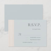Dusty Light Blue Wedding Vintage Botanical RSVP Invitation | Zazzle