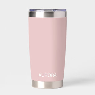 Elegant Dusty Blush Personalized Name - Insulated Tumbler
