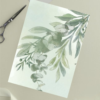 Elegant Dusty Green Details Wedding Enclosure Card