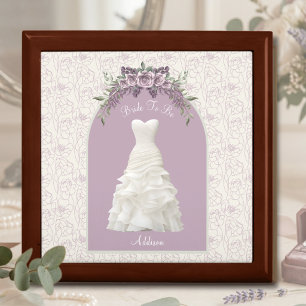 Elegant Dusty Mauve Bride To Be Wedding Keepsake Gift Box