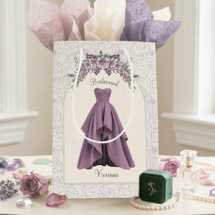 Elegant Dusty Mauve Bridesmaid Proposal Gift Bag