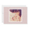 Elegant Dusty Pink Script Baby Girl Photo Birth