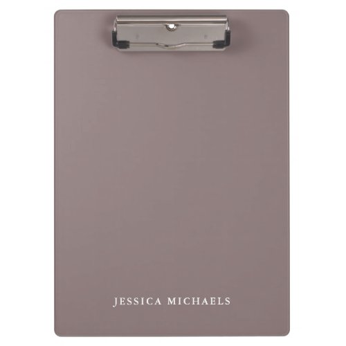 Elegant Dusty Rose and White Clipboard