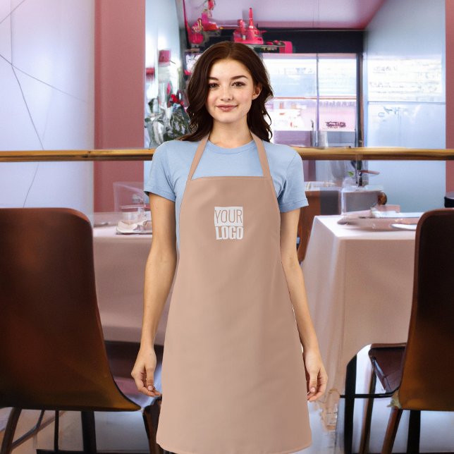 Elegant Dusty Rose Logo Apron (Creator Uploaded)