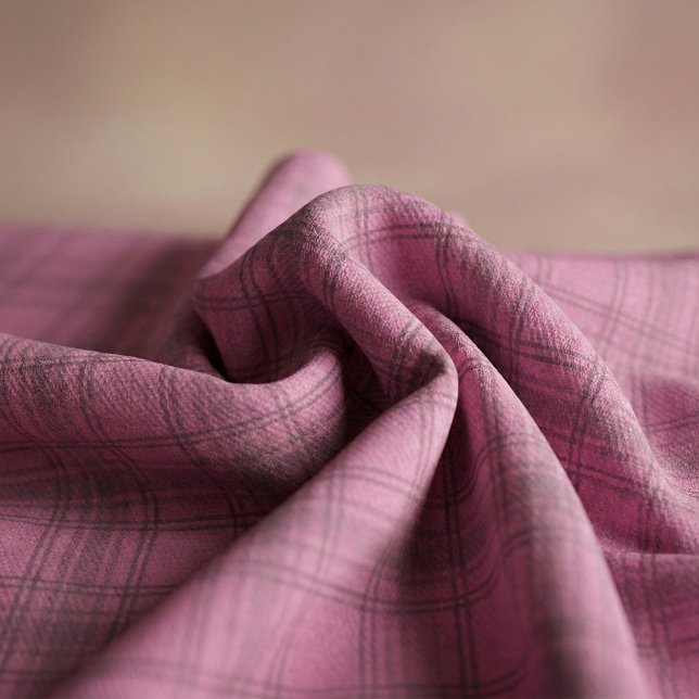 Elegant Dusty Rose Pink Tartan Plaid Pattern Fabric (Creator Uploaded)