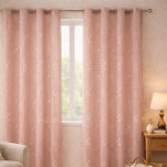 Elegant Dusty Rose Simple Flower Sheer Curtains<br><div class="desc">Elegant Dusty Rose Simple Flower Curtains
Bring soft,  minimalist charm to any space with this Elegant Dusty Rose Simple Flower design. Two hand-drawn white blossoms stand tall on a warm dusty rose background,  creating a clean,  modern floral look that feels calm,  feminine,  and timeless</div>