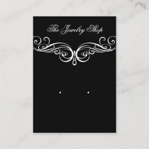 Elegant Earring Jewelry Display Cards