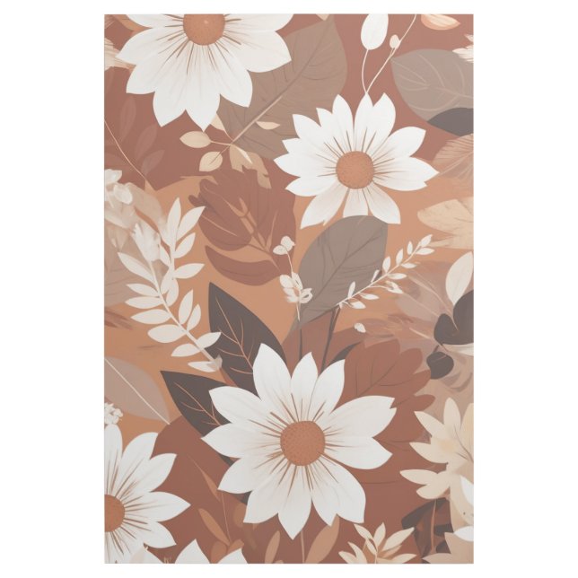 Elegant Earth: Terracotta & Beige Design Gallery Wrap (Front)