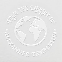 Elegant Earth World Globe Map Library Book