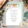 Elegant Earthy Blooms and Sage Green Wedding Invit Invitation