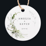 Elegant Earthy Greenery Personalized Names Date  Favor Tags<br><div class="desc">Completely customizable,  this design features elegant greenery that frames your details. Perfect for any beautiful event. This is part of my collection called "Earthy Greenery." Thank you for your support and interest in my design(s),  and be sure to visit my shop to see more of my designs.</div>