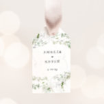 Elegant Earthy Greenery Personalized Names Date Gift Tags<br><div class="desc">Completely customizable,  this design features elegant greenery that frames your details. Perfect for any beautiful event. This is part of my collection called "Earthy Greenery." Thank you for your support and interest in my design(s),  and be sure to visit my shop to see more of my designs.</div>