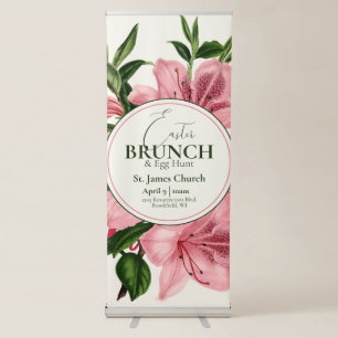 Elegant Easter Brunch & Egg Hunt Lily Event Banner