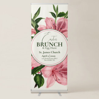 Elegant Easter Brunch & Egg Hunt Lily Event Banner