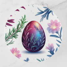 Elegant Easter Egg Botanical Art