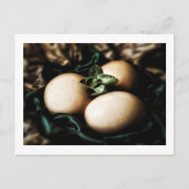 Elegant Easter eggs Holiday Postcard (Front)