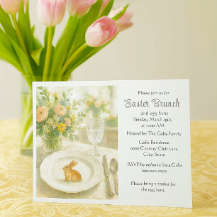 Elegant Easter Holiday Brunch Invitation