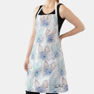 Elegant Easter Personalized Bunny Ears Apron