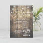 Elegant EAT Drink & Be Married Wedding Invitations (Standing Front)