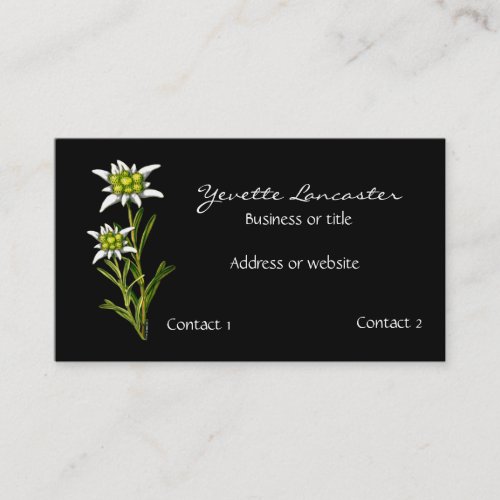 Elegant Edelweiss Business Card
