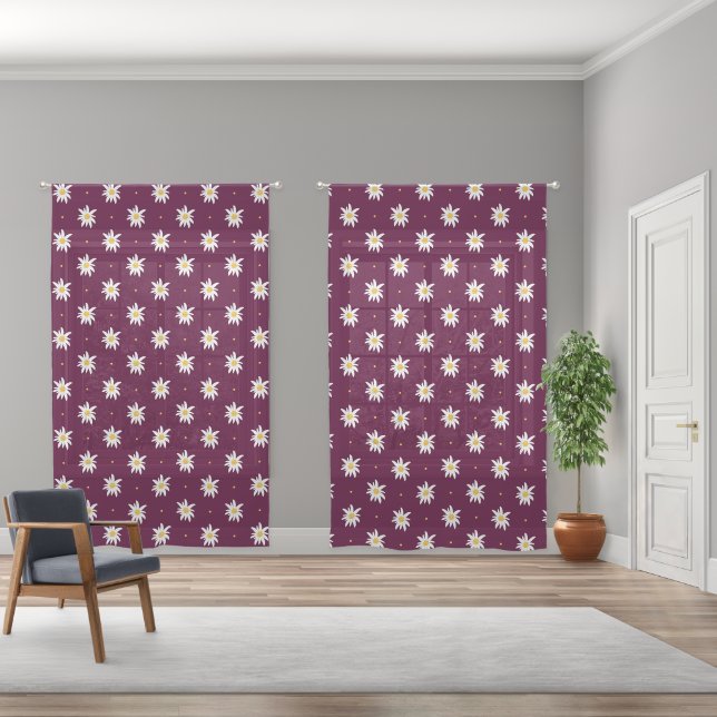 Elegant Edelweiss Sheer Curtains (Wide)