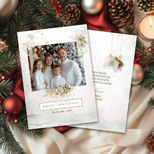 Elegant Editable Christmas Card Photo
