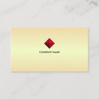 Elegant Editable Diamond Logo on Golden Shades
