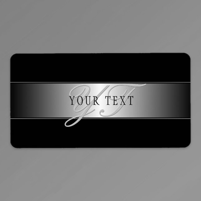 Elegant Editable Monogram Script Writing | Black Label (Creator Uploaded)