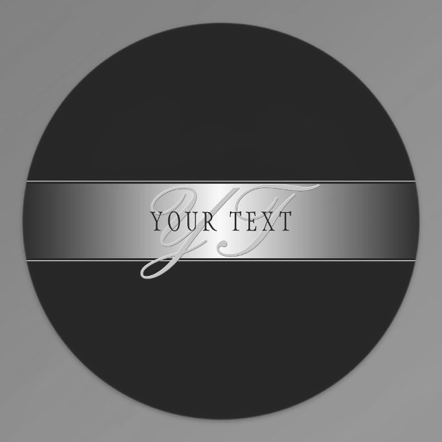 Elegant Editable Monogram Script Writing | Black Labels (Creator Uploaded)