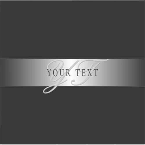 Elegant Editable Monogram Script Writing  Black Sticker