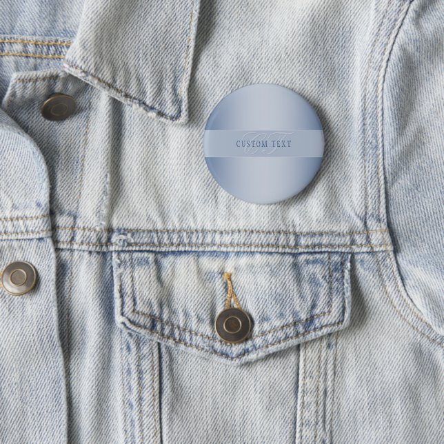 Elegant Editable Monogram Script Writing | Blue Button (In Situ)