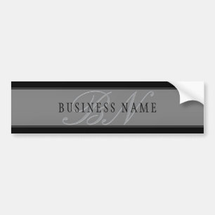 Elegant Editable Script Business Name/other Text Bumper Sticker