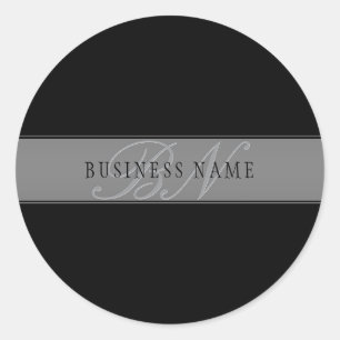 Elegant Editable Script Business Name/other Text Classic Round Sticker