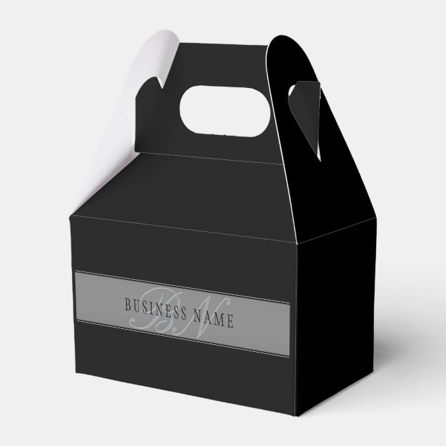 Elegant Editable Script Business Name/other Text Favor Boxes (Front Side)