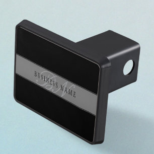 Elegant Editable Script Business Name/other Text Hitch Cover