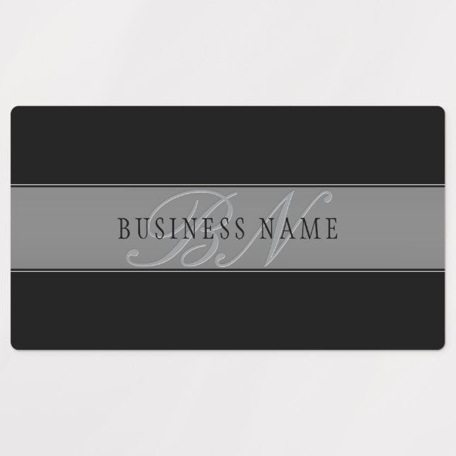 Elegant Editable Script Business Name/other Text Labels (Design 1)