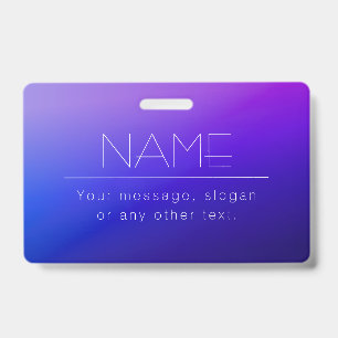 Elegant Editable Text & Modern Fading Purple Color Badge
